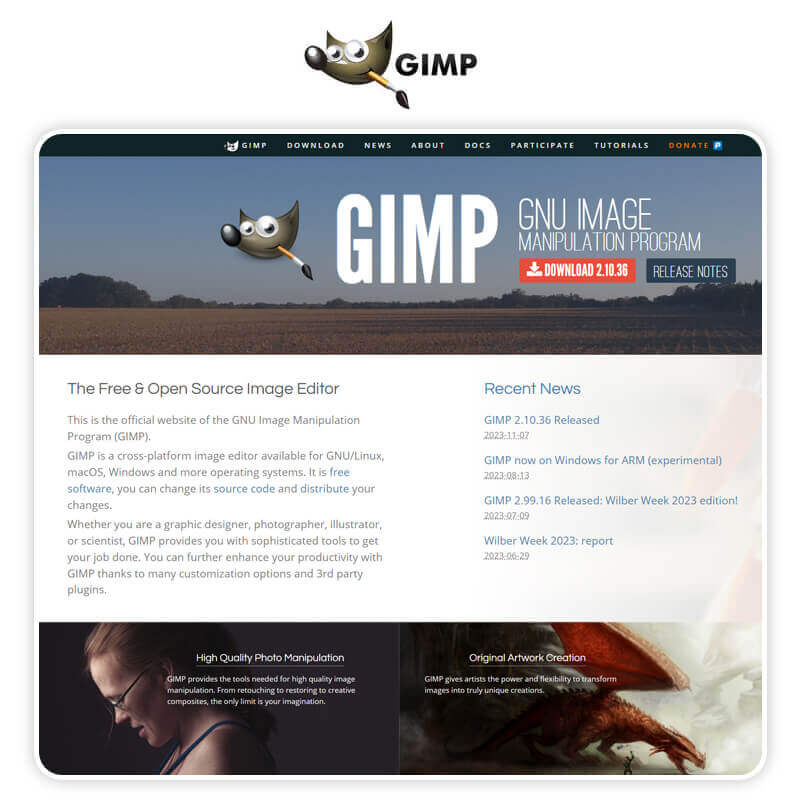 Meilleur logiciel retouche photo : GIMP