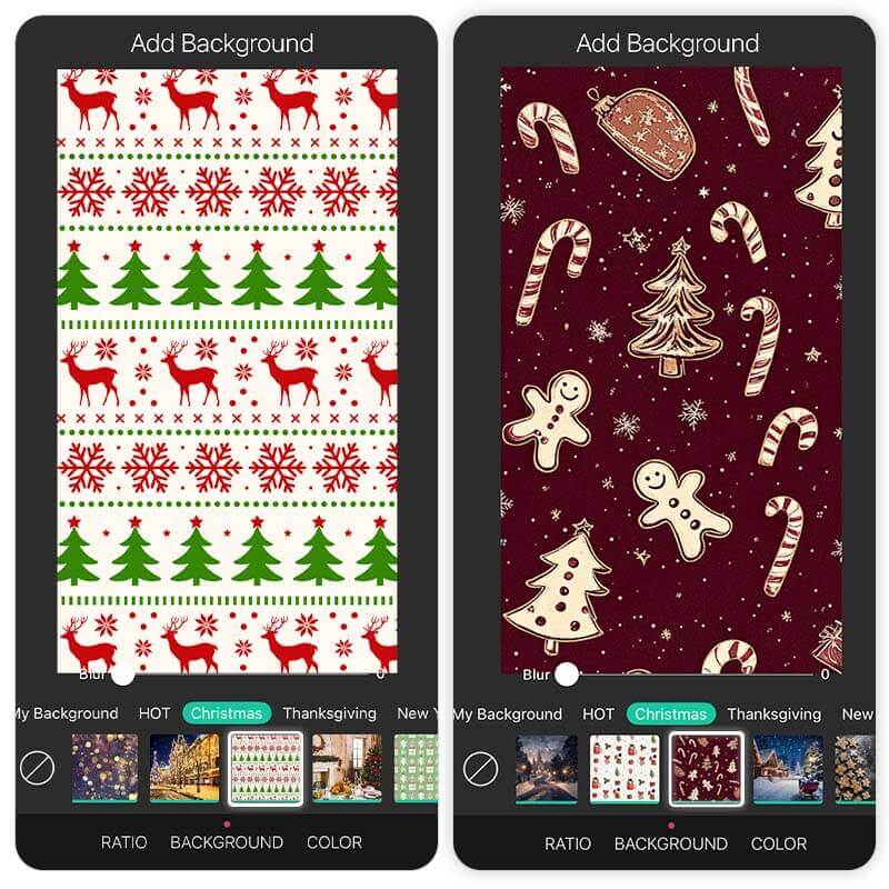 Winter Backgrounds in YouCam Perfect