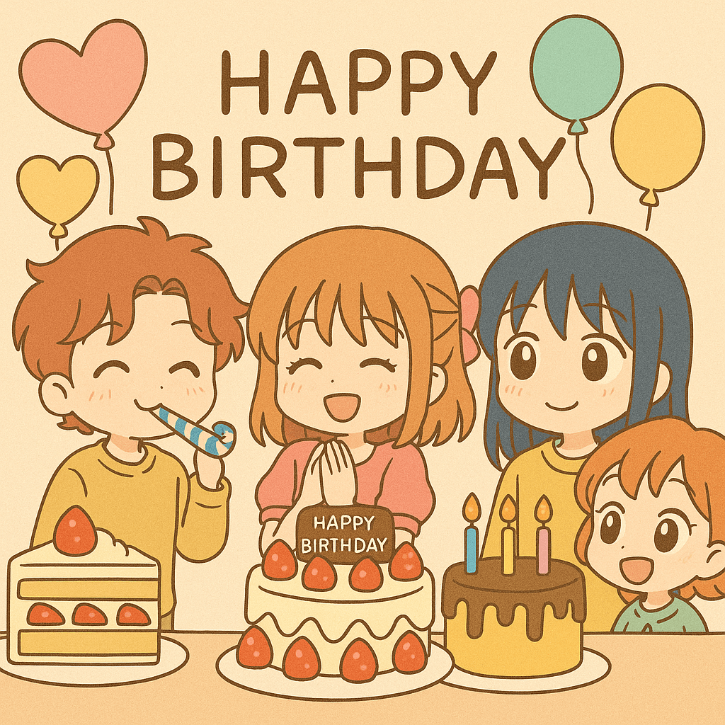 Q 版生日快樂可愛圖案 生日祝福語金句-生日卡片製作App-生日快樂圖案免費下載