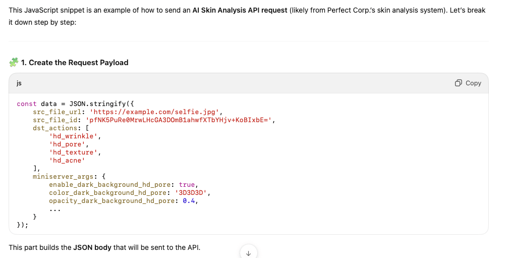 GPT-5 answers: longer & a block of code