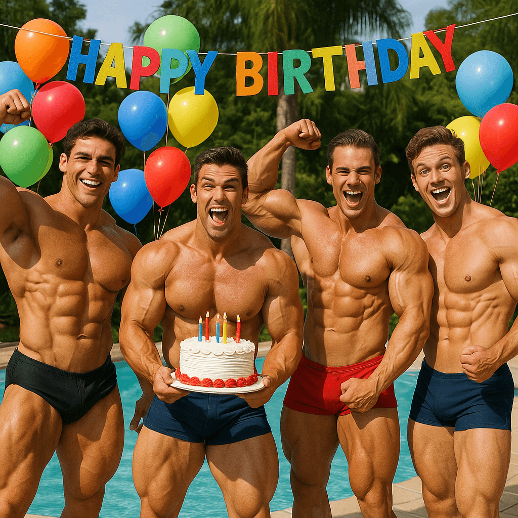 猛男生日快樂祝賀圖案 生日祝福語金句-生日卡片製作App-生日快樂圖案免費下載