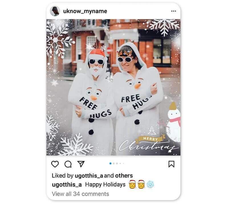 Save & Share Your Christmas Frame Photos with the best Christmas photo frame app