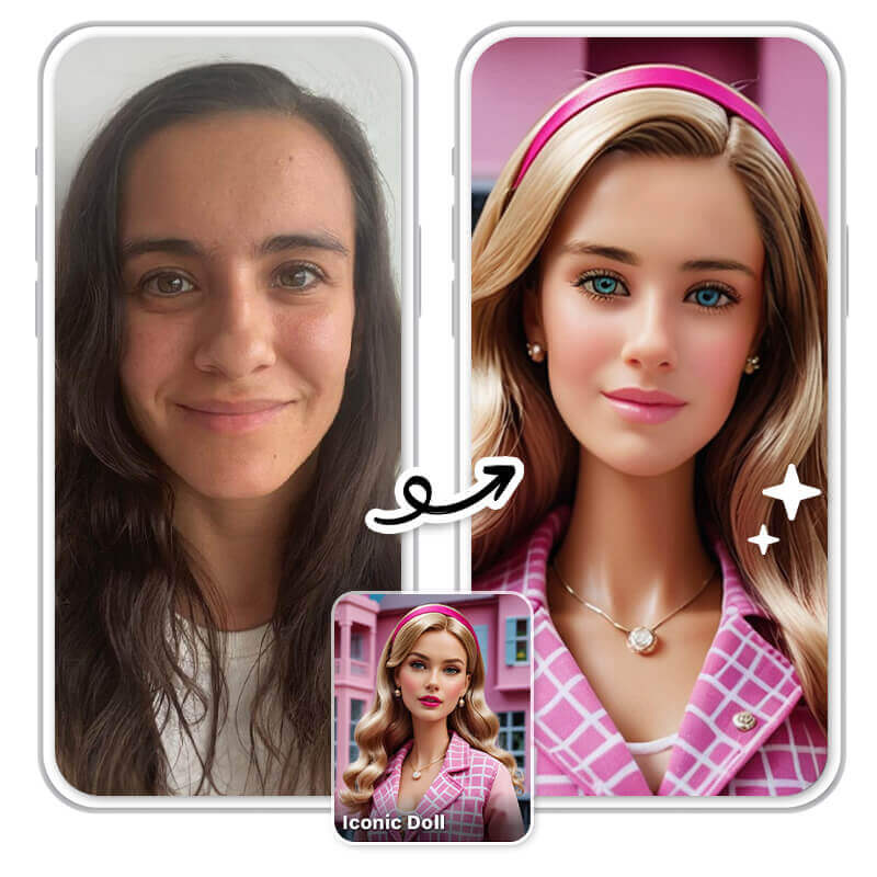 Barbie filter app: turn yourself into a barbie