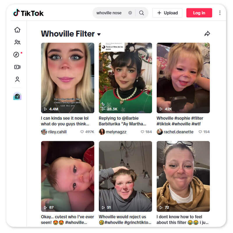 Whoville Filters on TikTok