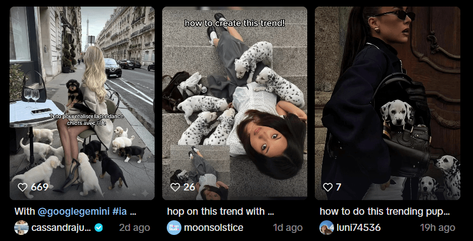 AI Puppy Trend on TikTok
