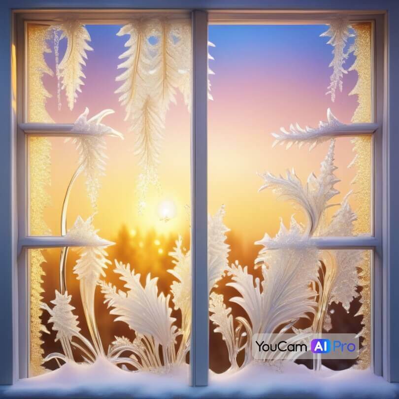 Hexe auf einem Besen vor einem Vollmond