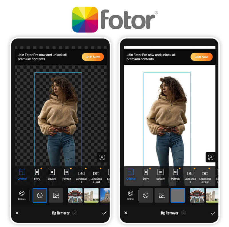 Melhor Editor de Fotos com Fundo Branco: Fotor Experimente o Fotor para adicionar um fundo branco à sua foto.
