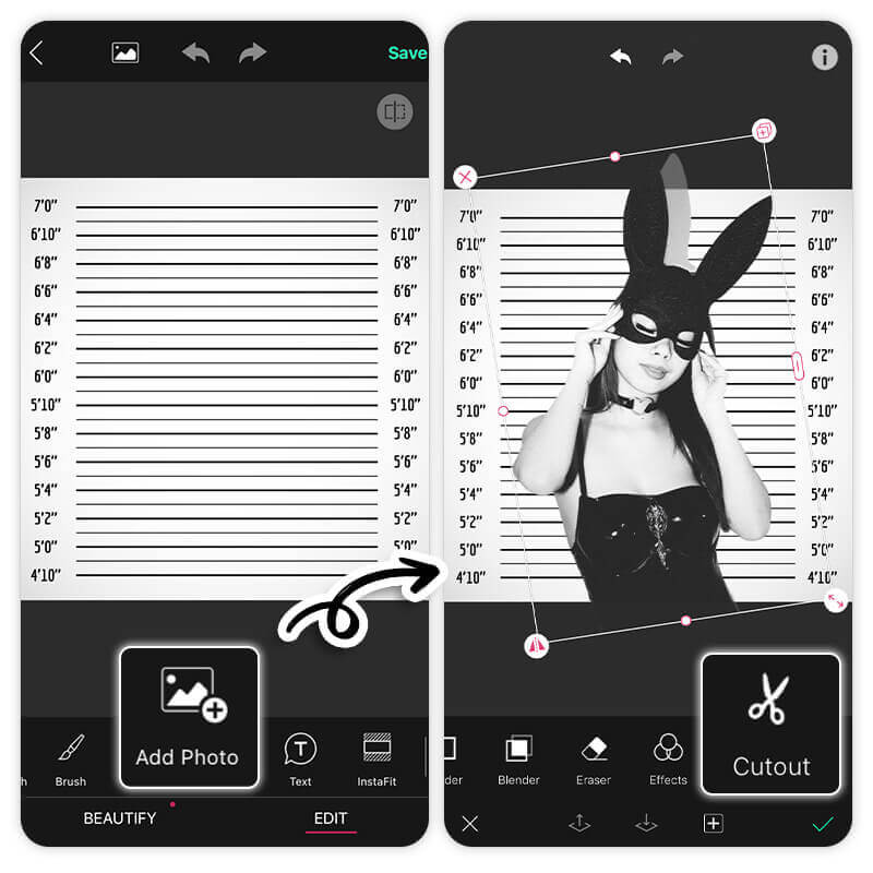 Add Height Chart Background to Create Your Fake Mugshot