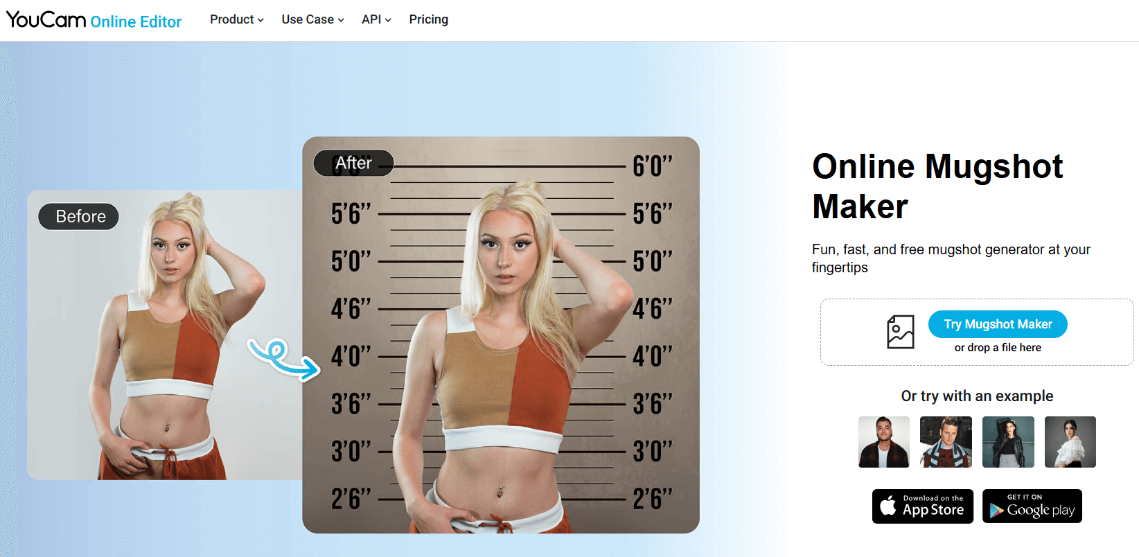 YouCam Mugshot Maker Online