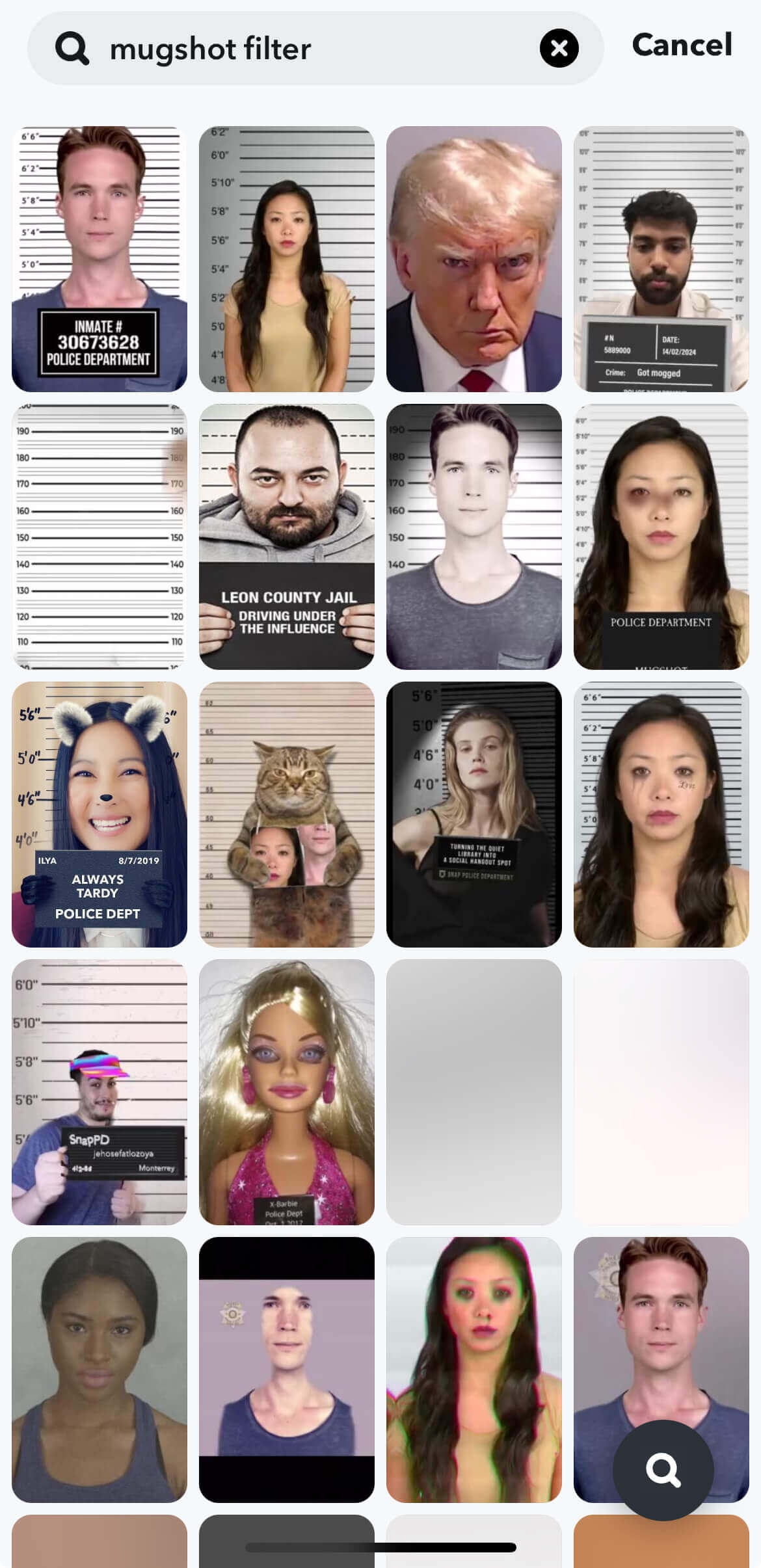 Mugshot Filter in Snapchat