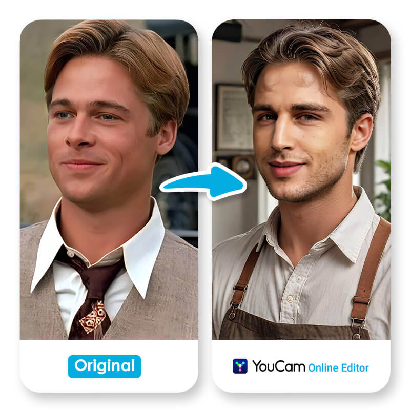 Brad Pitt mit seiner ikonischen 90er-Jahre-Frisur, dem Curtain Cut.