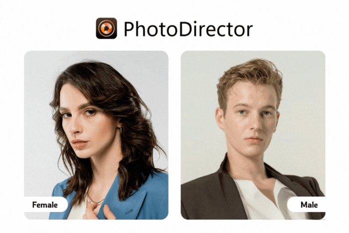 PhotoDirector virtual hairstyle try on app