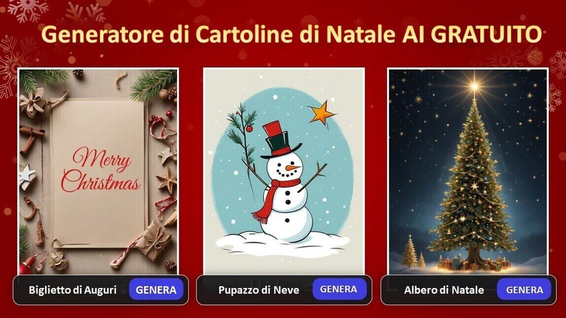 Create your perfect Xmas Card online with AI for free.