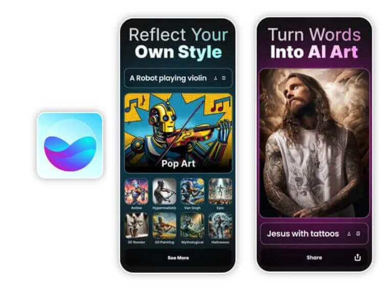 Wonder - AI 製圖 App、靈感製造機