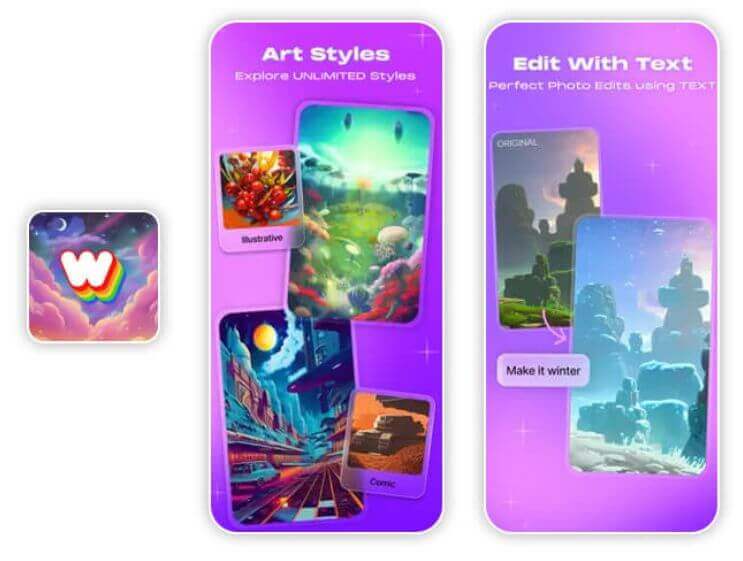 WOMBO Dream 風格多樣的 AI 繪圖生成器