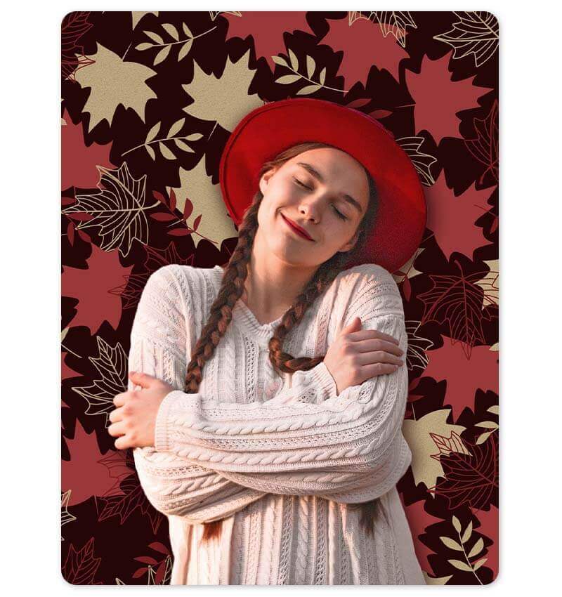 How to create aesthetic fall leaves background