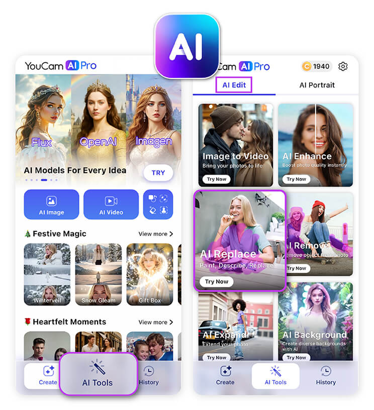 Open the AI Editing Section