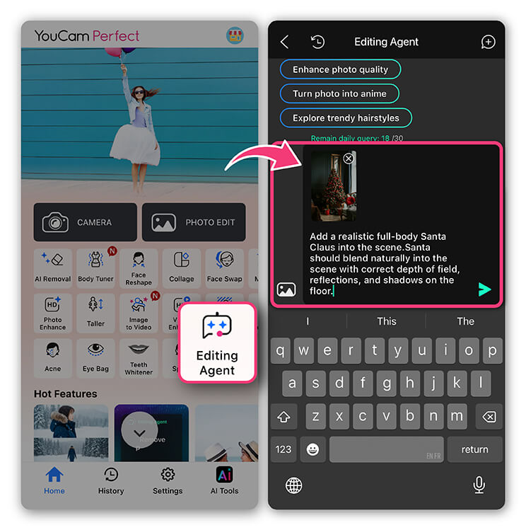 Select Your Photo: Choose the image you want to edit from your gallery.