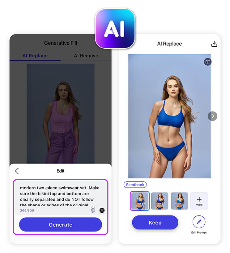 Enter a Prompt (Optional for AI Outfit Changes)