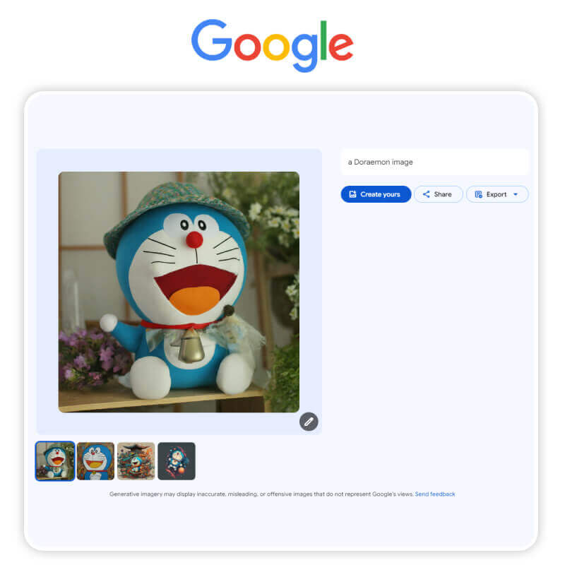 Google ImageFX(Web):免費AI生成圖片網站