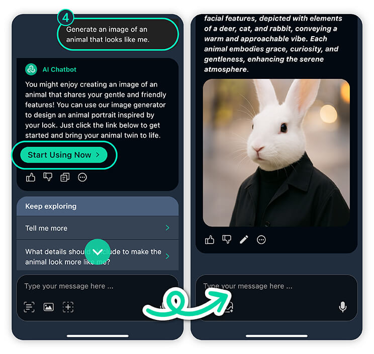 Gerando sua versão animal com IA