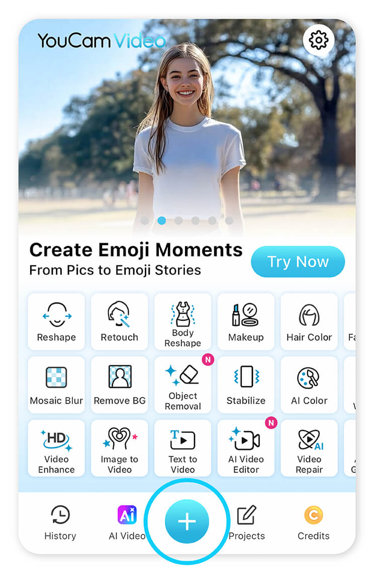 You can add video filters easily to any clip with YouCam Video app. Try dozens of aesthetic video filters in the YouCam Video app.