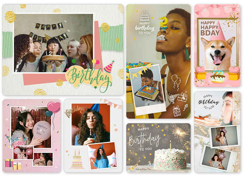 Geburtstagscollage erstellen Verschiedene Vorlagen und Ideen für Geburtstagscollagen