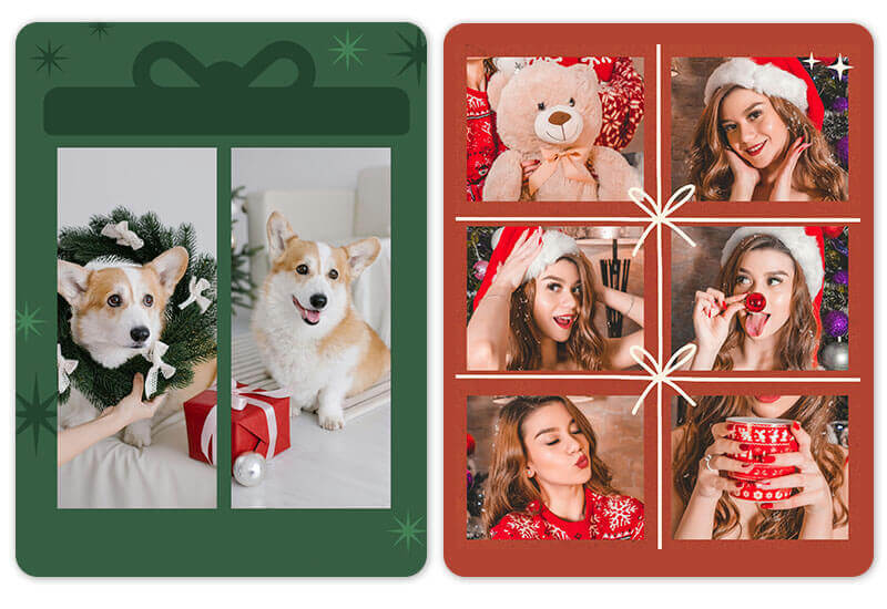 Christmas Card Idea: Christmas Collage Templates