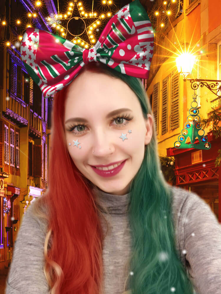 Christmas bow filter