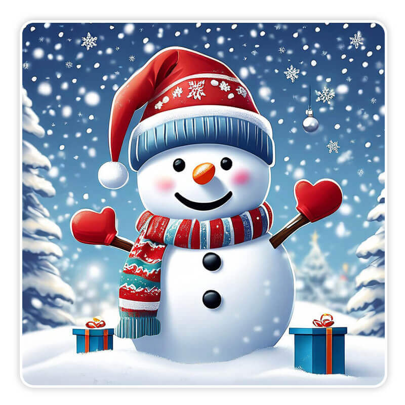 Immagini Natalizie Create Con AI GRATIS: Pupazzo di Neve Immagini Natalizie Create Con AI GRATIS: Pupazzo di Neve