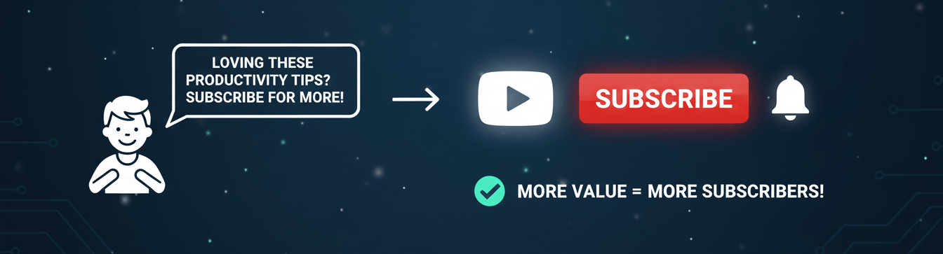 Ask People to Subscribe Ask People to Subscribe