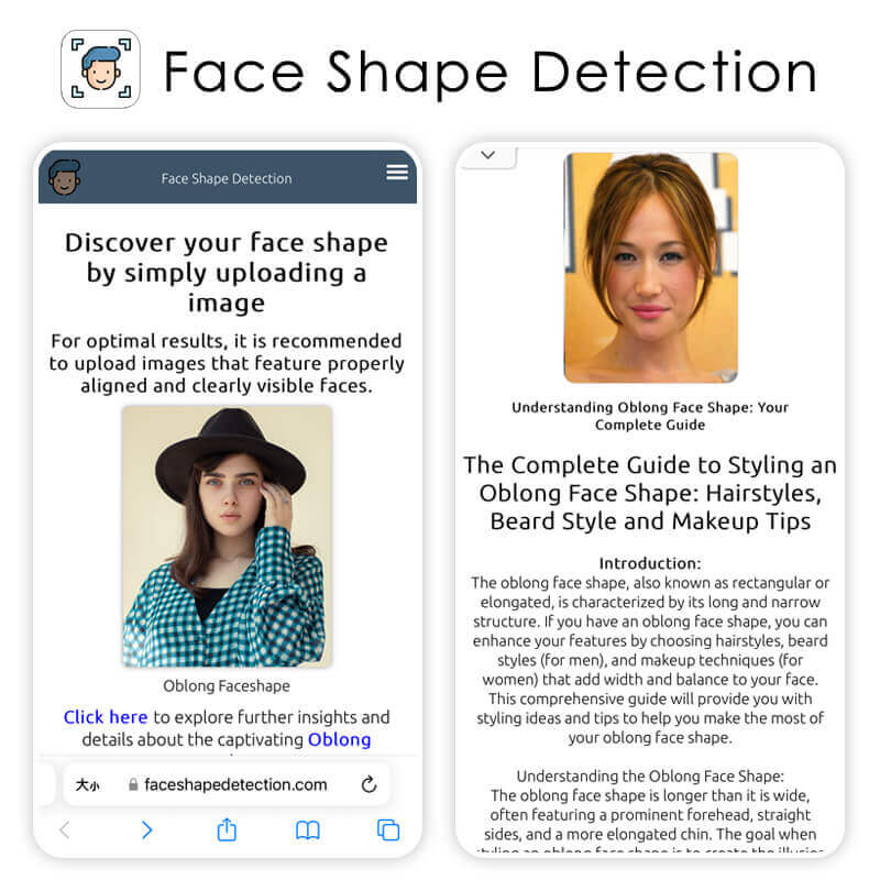 Meilleur détecteur de forme de visage : Détection de forme de visage