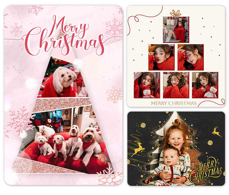 Christmas Card Ideas: Christmas Tree Templates