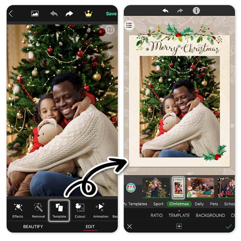 Christmas Card Templates: Use Family Photo for Holiday Cards