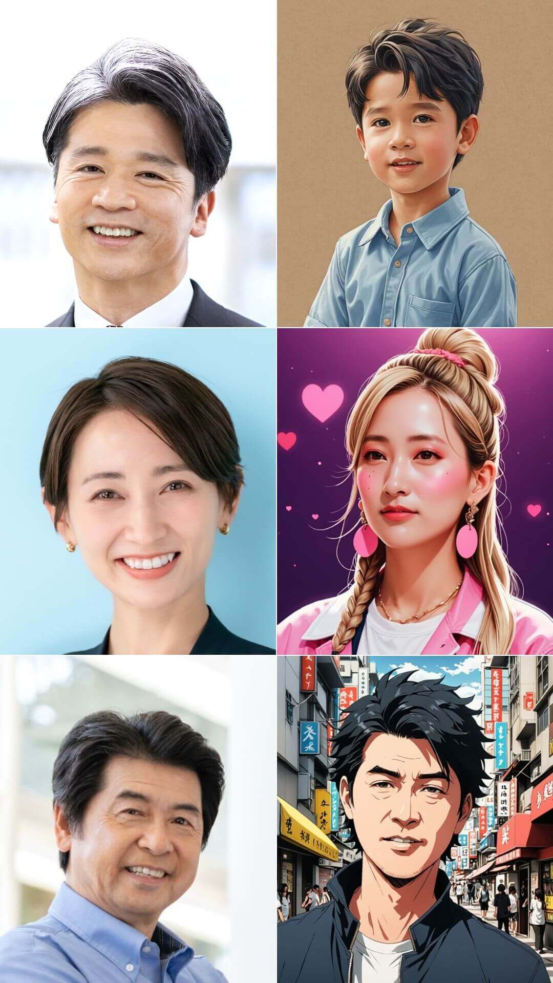 YouCam AI Pro　完成画像　比較