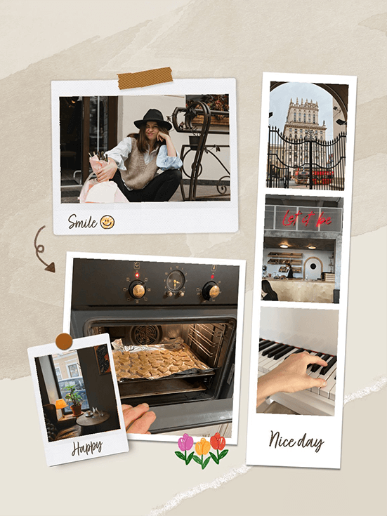 Coole Vorlage für eine Insta-Story mit urbanem Design.