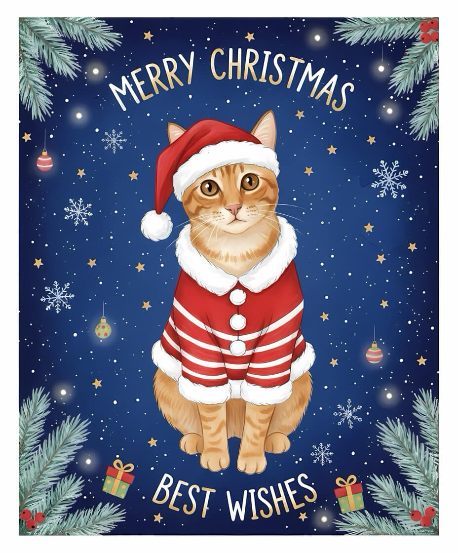 自製寵物聖誕卡片 聖誕卡片-聖誕賀卡-手作Merry Christmas卡片創意