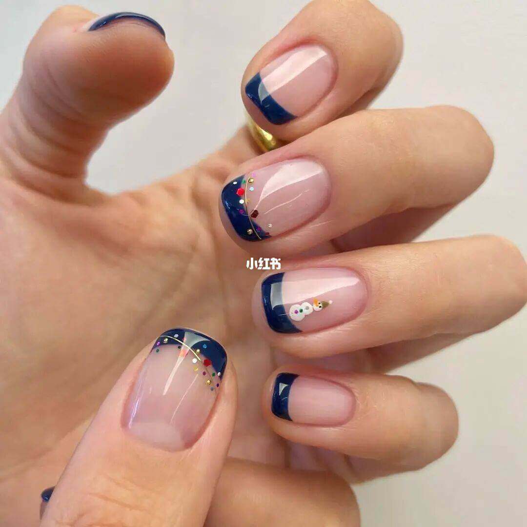 聖誕美甲推薦：聖誕法式