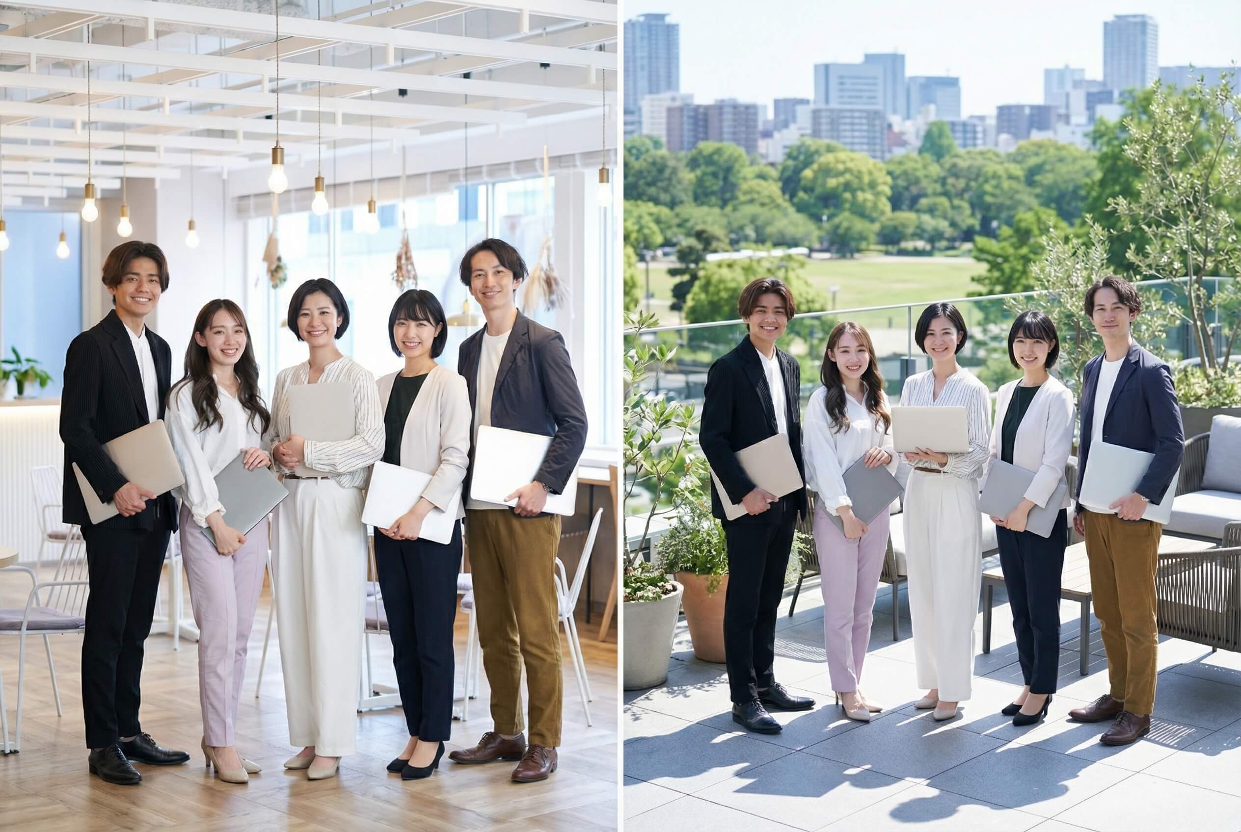 Nano Banana Proで生成した合成集合写真 Nano Banana Proで生成した合成集合写真