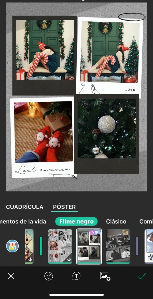 collage navideño 4 fotos