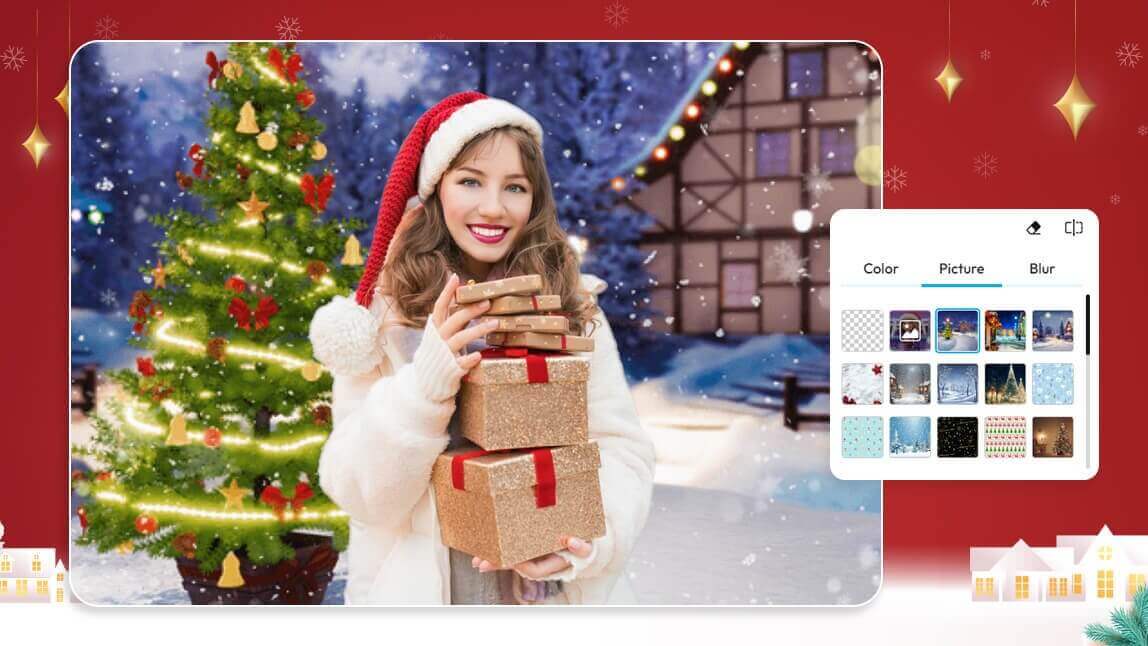 Meilleur éditeur de montage photo Noël gratuit en ligne IA 2025