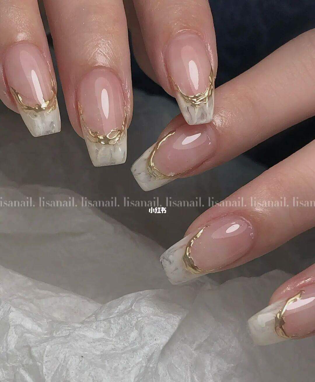 法式暈染美甲 法式暈染美甲