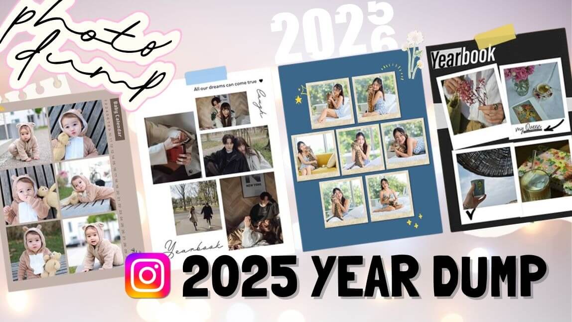 2025 IG年度回顧製作教學!用Dump排版出回憶拼圖、秀出你的Best 9九宮格