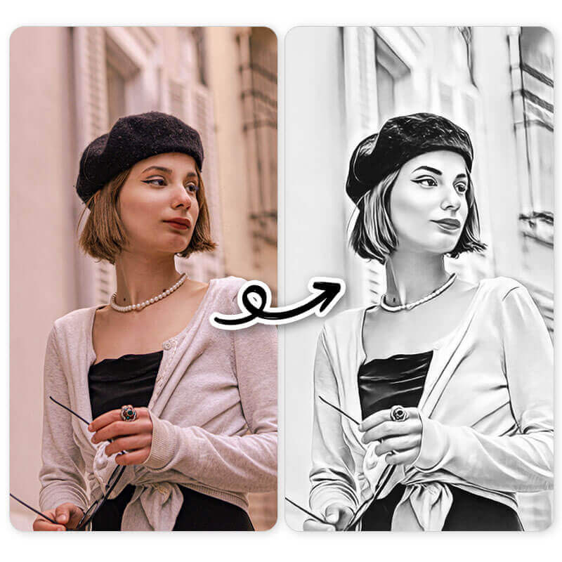 AI Image to Sketch App
