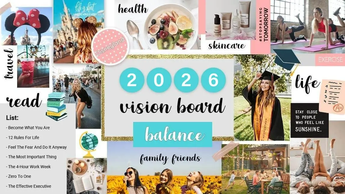 Vision Board 2026 : créer un tableau de visualisation via application