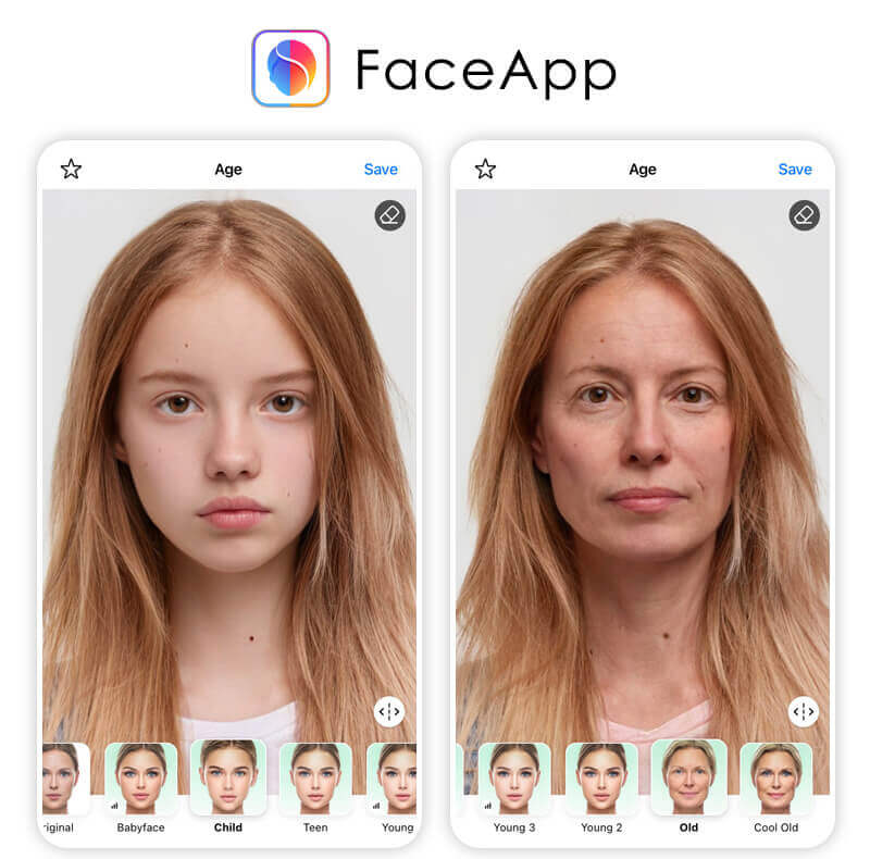 Aging-App von FaceApp