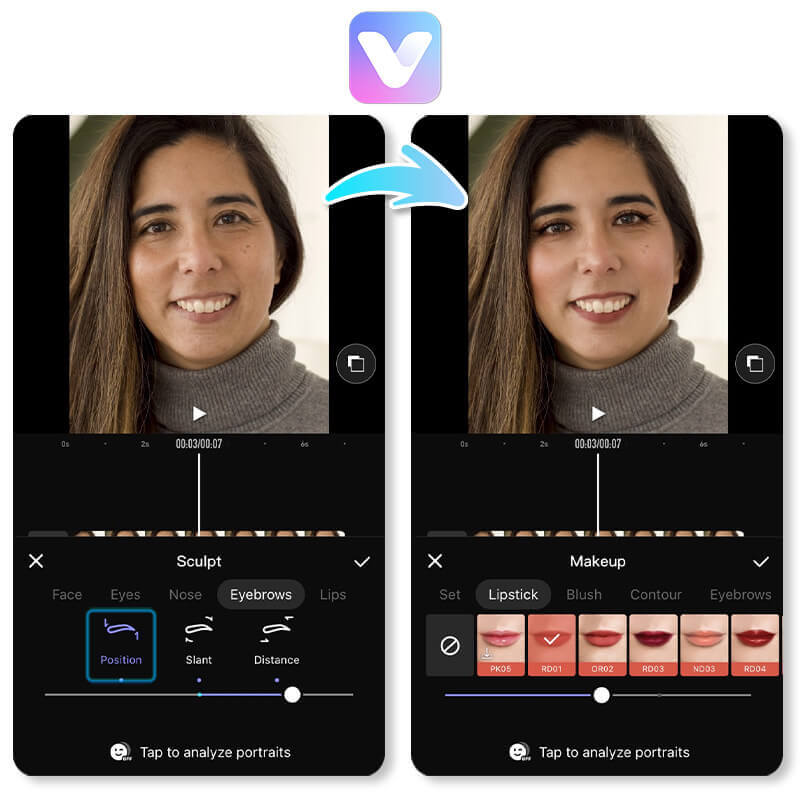 Explore the video filter app Airbrush Video.