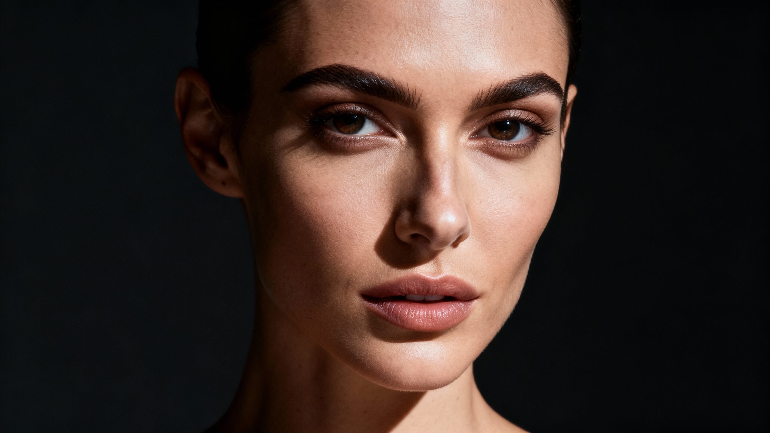 Sharp facial features example Sharp facial features example