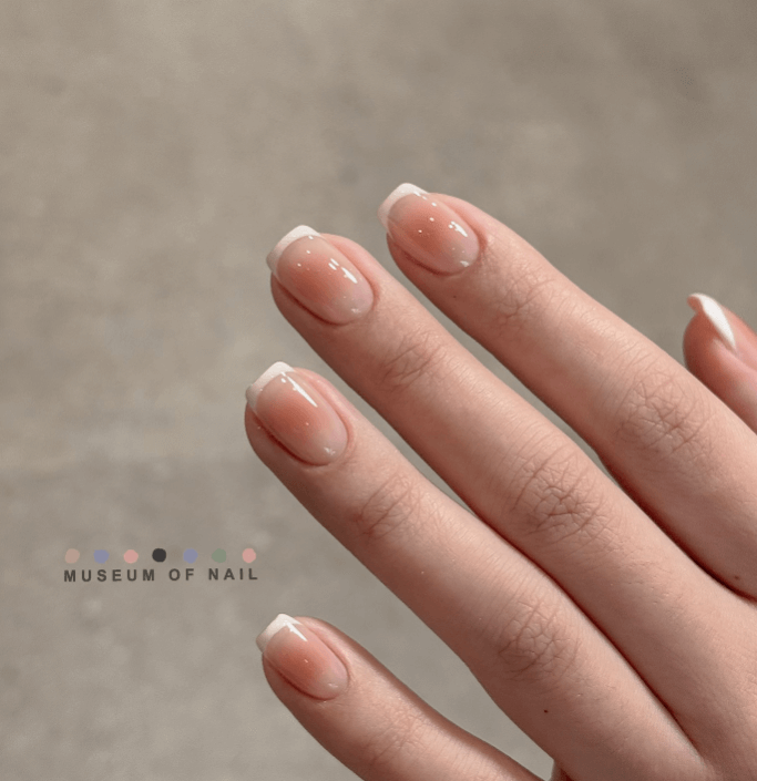 清透腮紅暈染法式美甲 清透腮紅暈染法式美甲