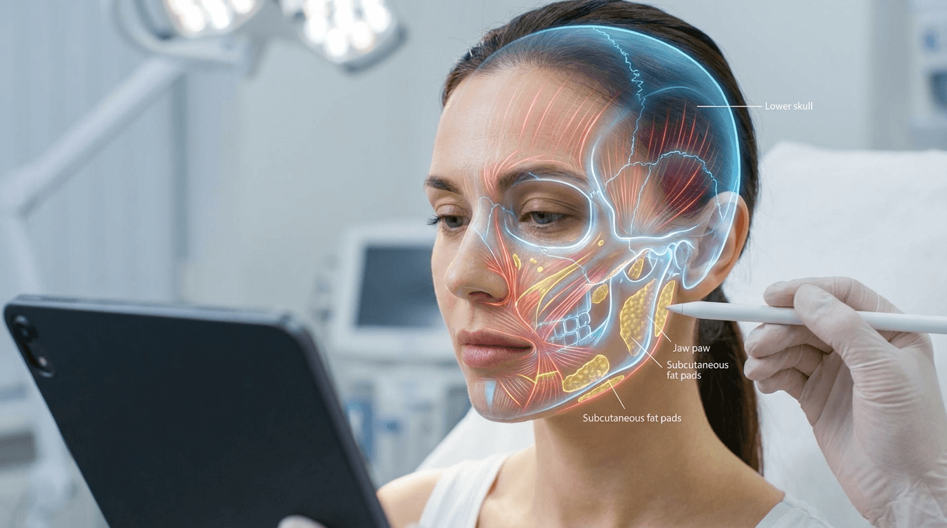 Human face anatomy overlay Human face anatomy overlay